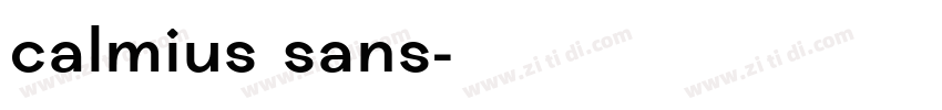 calmius sans字体转换